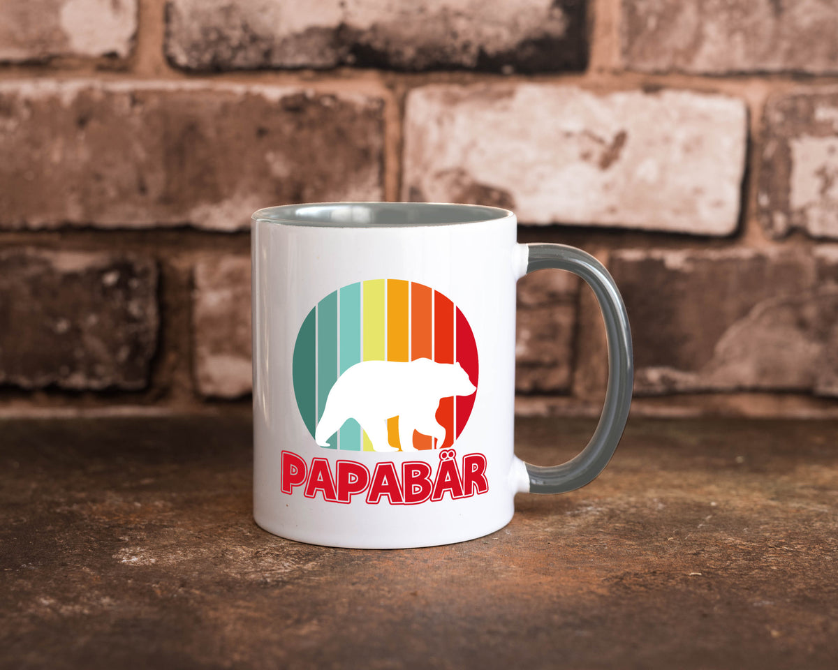 Papabär | Papa Tasse Vater Vatertag Bär lustiger Spruch Geschenk Familie