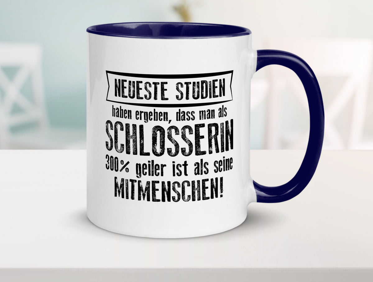 Neuste Studien: Schlosserin | Schlosserei Geschenkidee Humor Tasse