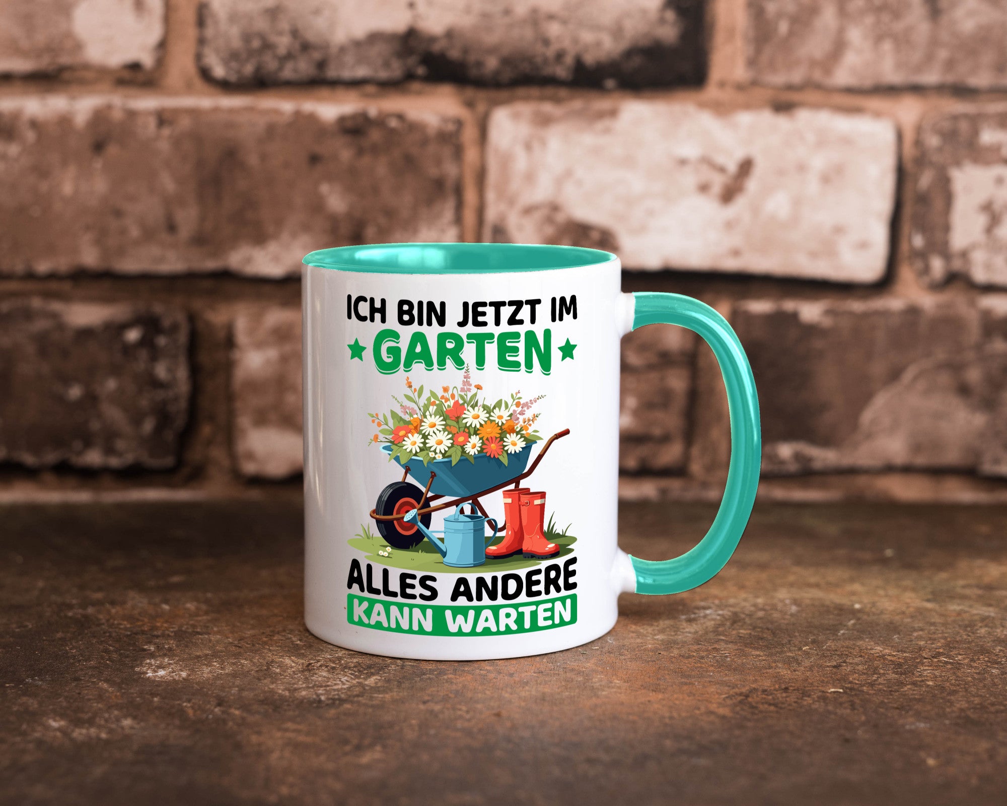 Im Garten alles andere kann warten | Gärtner Gartenarbeit Geschenk Arbeit