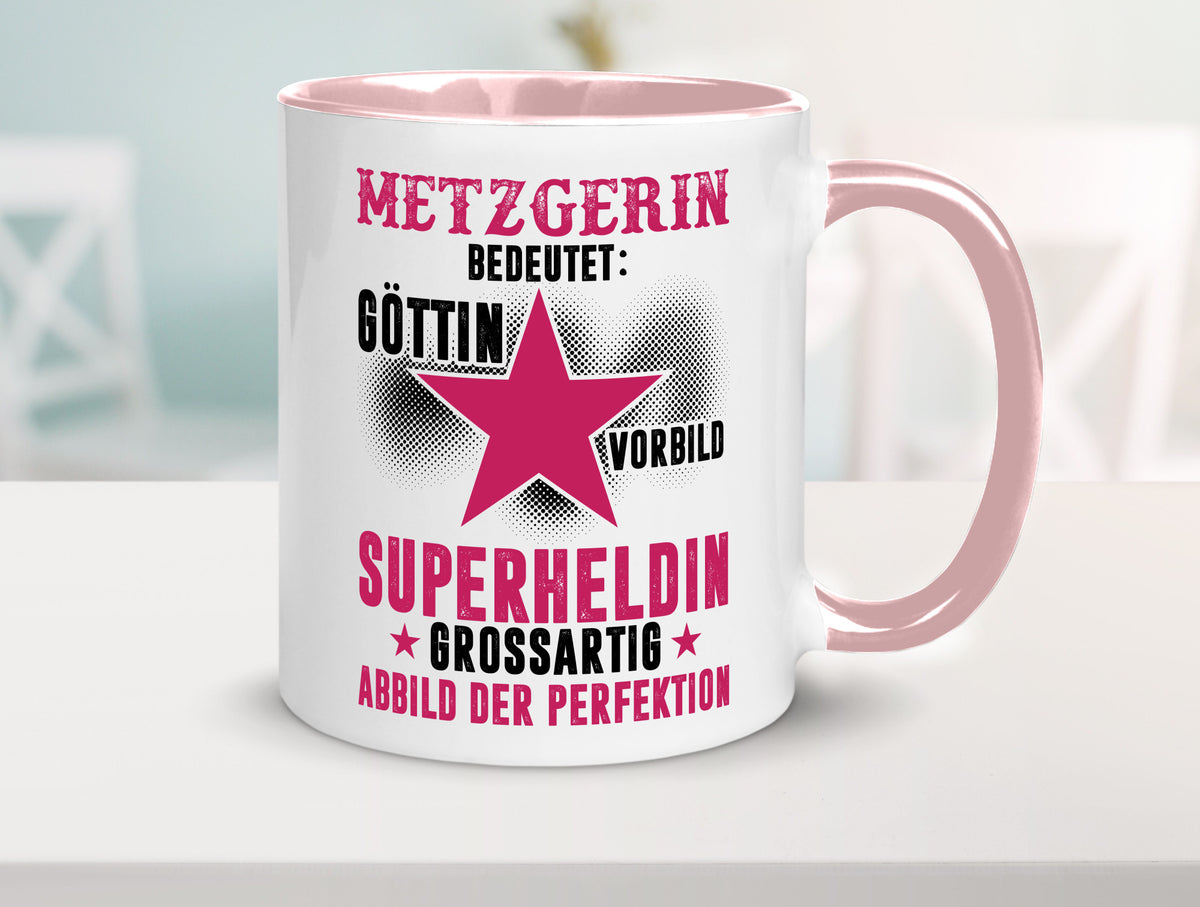 Bedeutung von Metzgerin | Fleischerin Geschenk Humor Geschenkidee lustiger Tasse