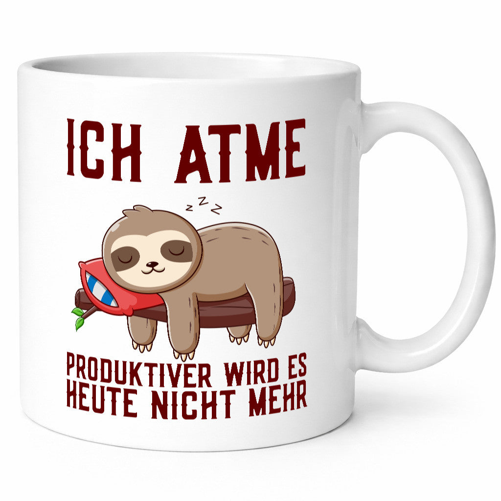 Ich atme | Faultier Faulpelz unproduktiv Schlafen Humor Tierliebhaber