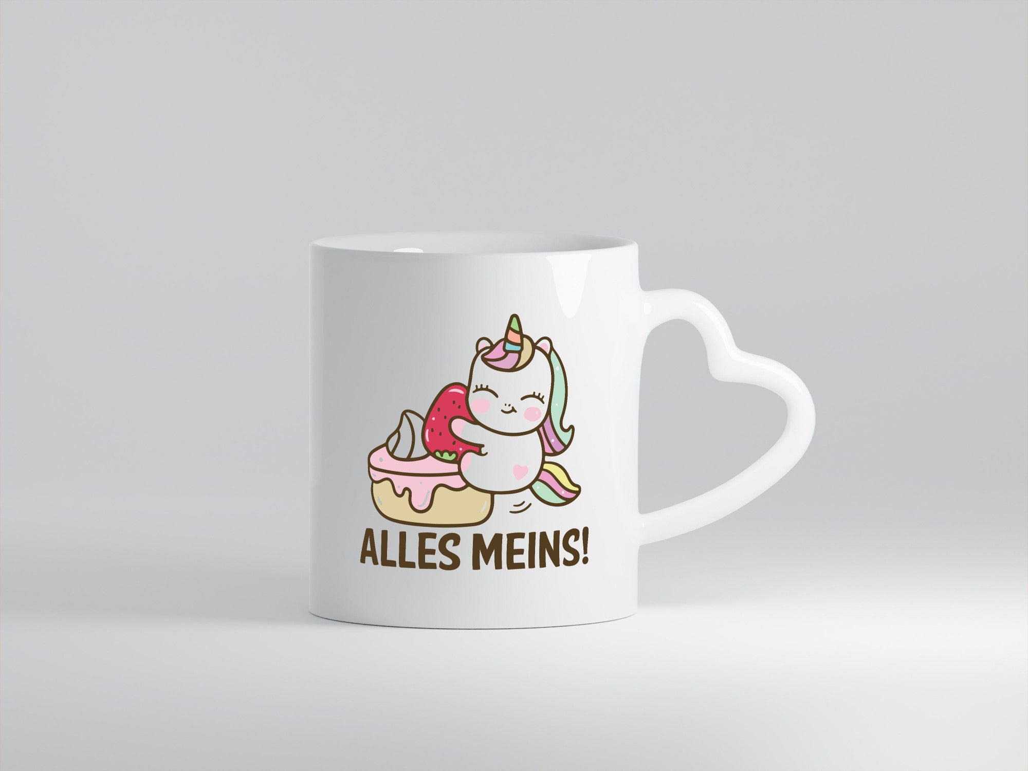 Alles meins! | Einhorn Kuchen Geschenkidee Humor Tasse