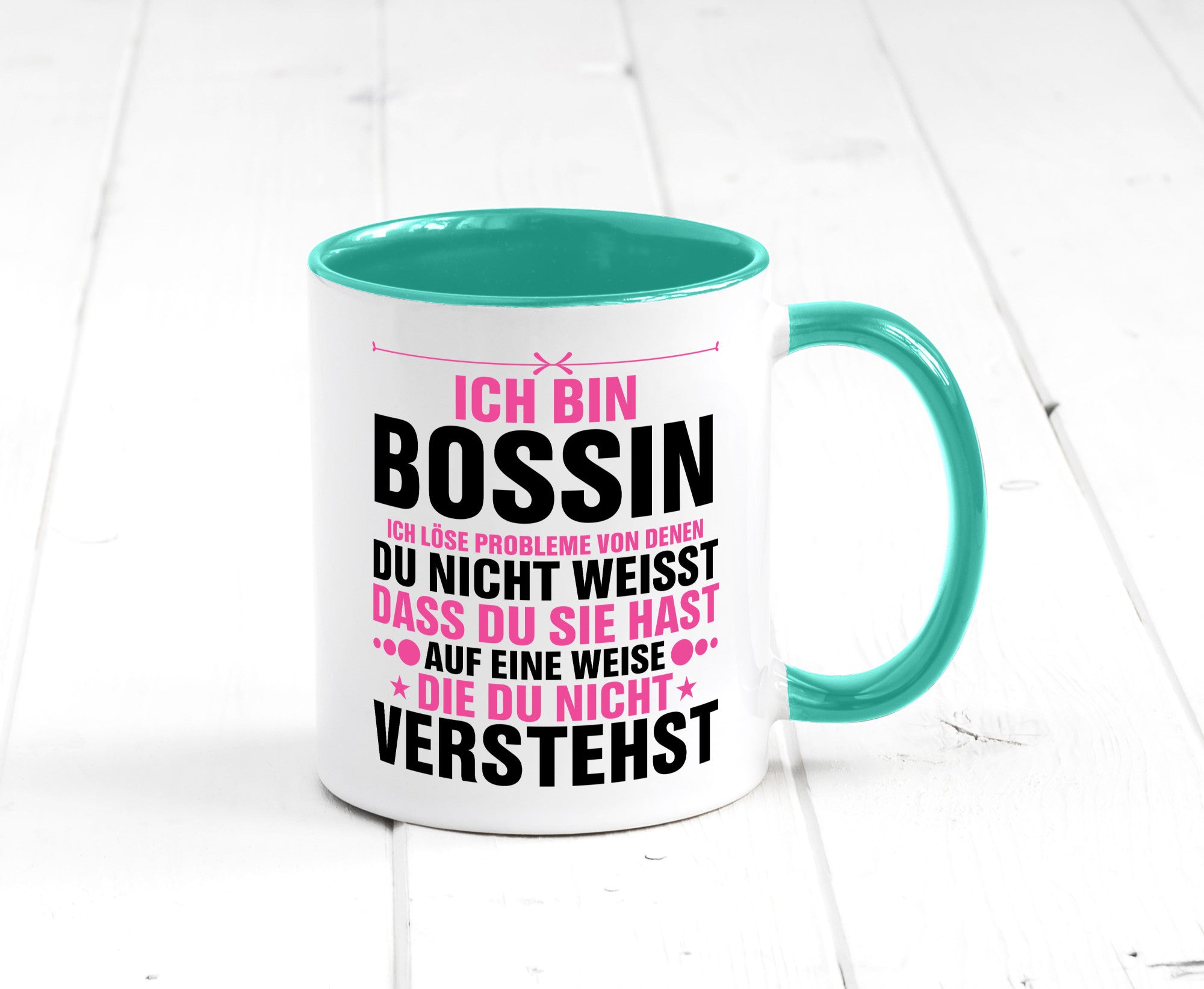Löse Probleme: Bossin | Führungskraft Vorgesetzte lustig Humor Geschenkidee