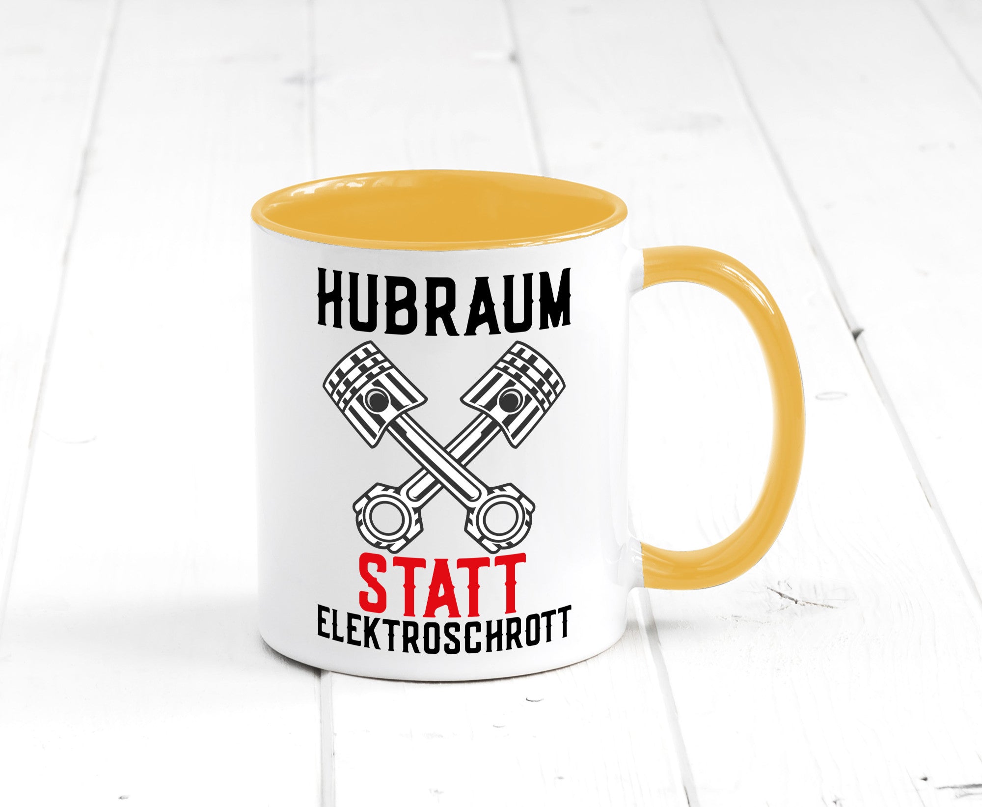 Hubraum statt Elektroschrott | Autofan Verbrennungsmotor Geschenk Humor