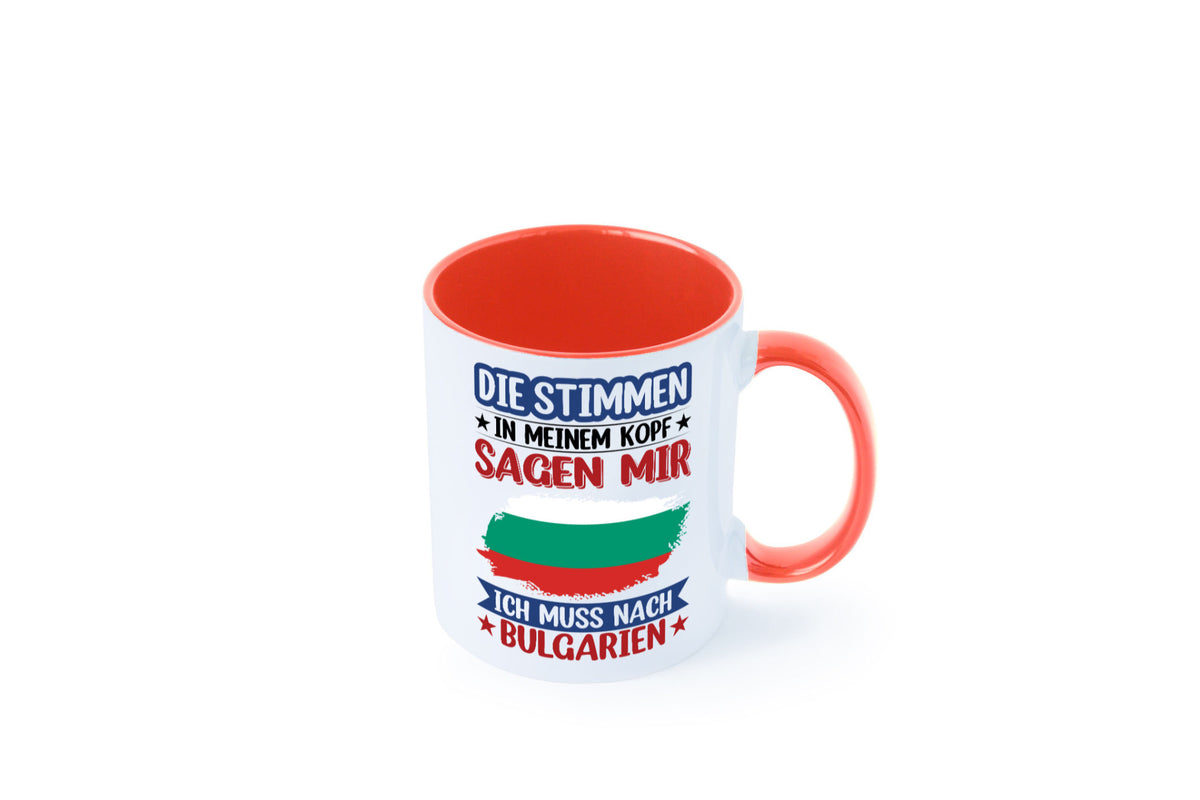 Bulgarien | Urlaub Stimmen in meinem Kopf Traumland Humor Geschenkidee Tasse