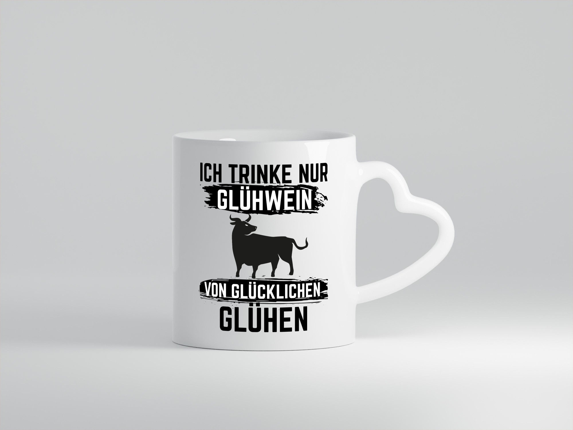 Ich drinke nur Glühwein | Wein von Glühen lustiger Spruch Geschenk Humor