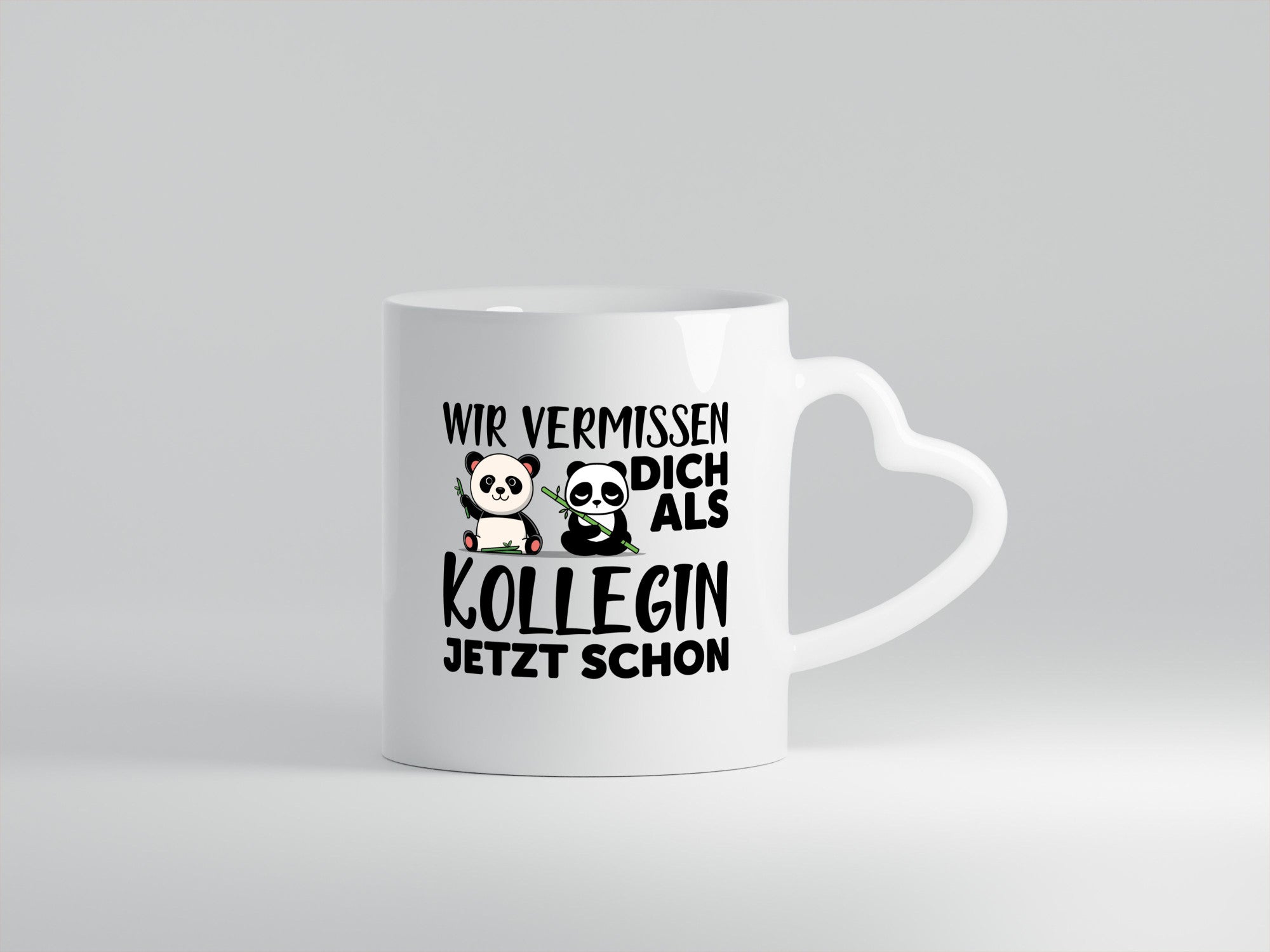 Kollegin Abschiedsgeschenk | Büro Tasse Pandas Humor Arbeit Kollegen