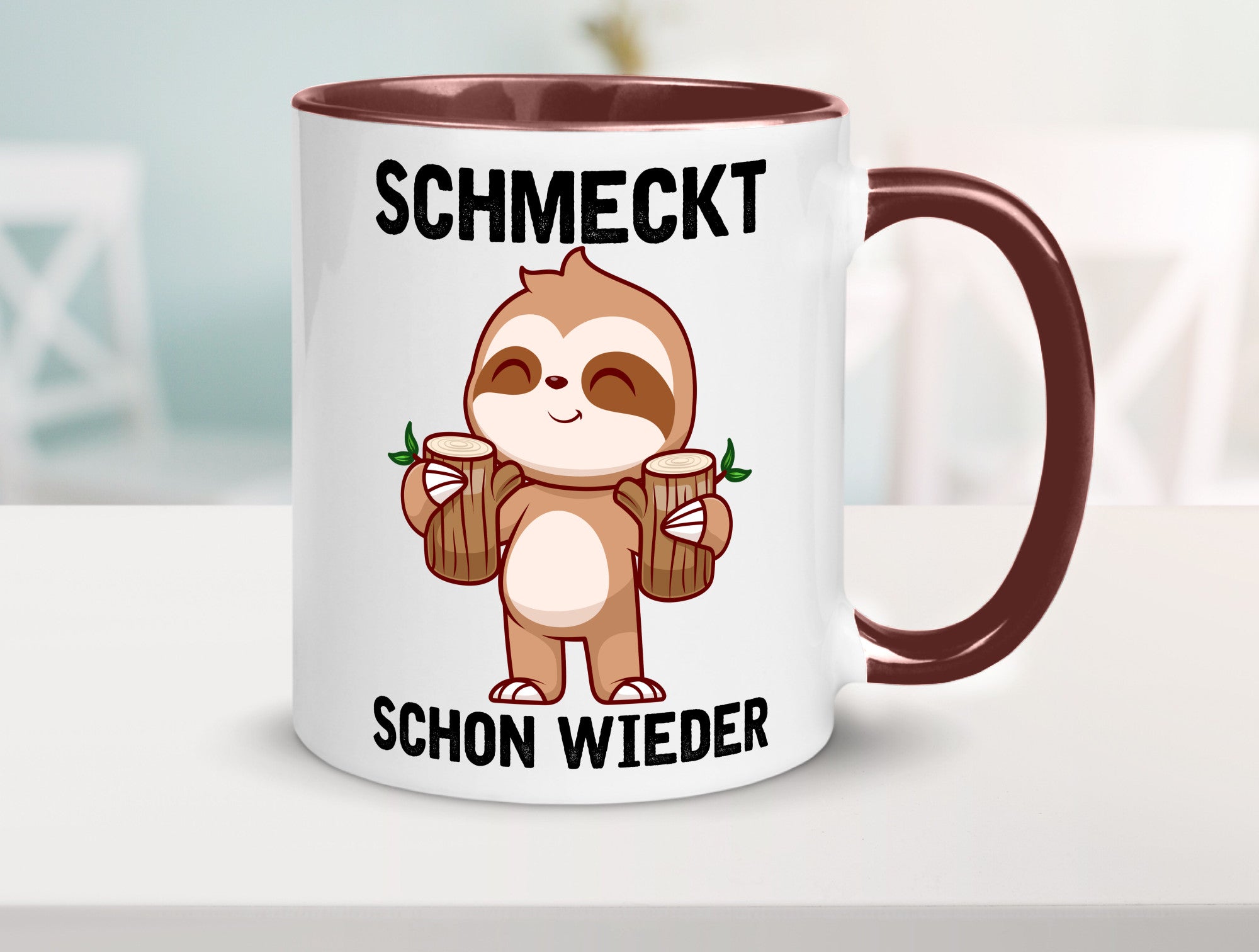 Schmeckt schon wieder | Frankfurt Hessen v2 Geschenkidee Humor Tasse