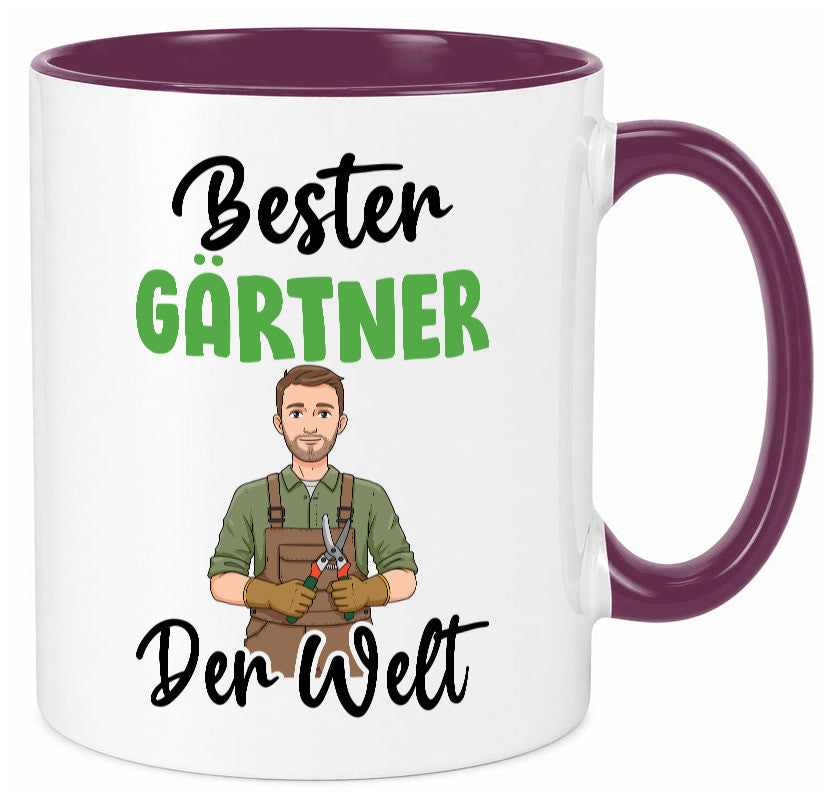 Bester Gärtner | Gartenbau v2 Geschenk Humor Geschenkidee lustiger Spruch Tasse