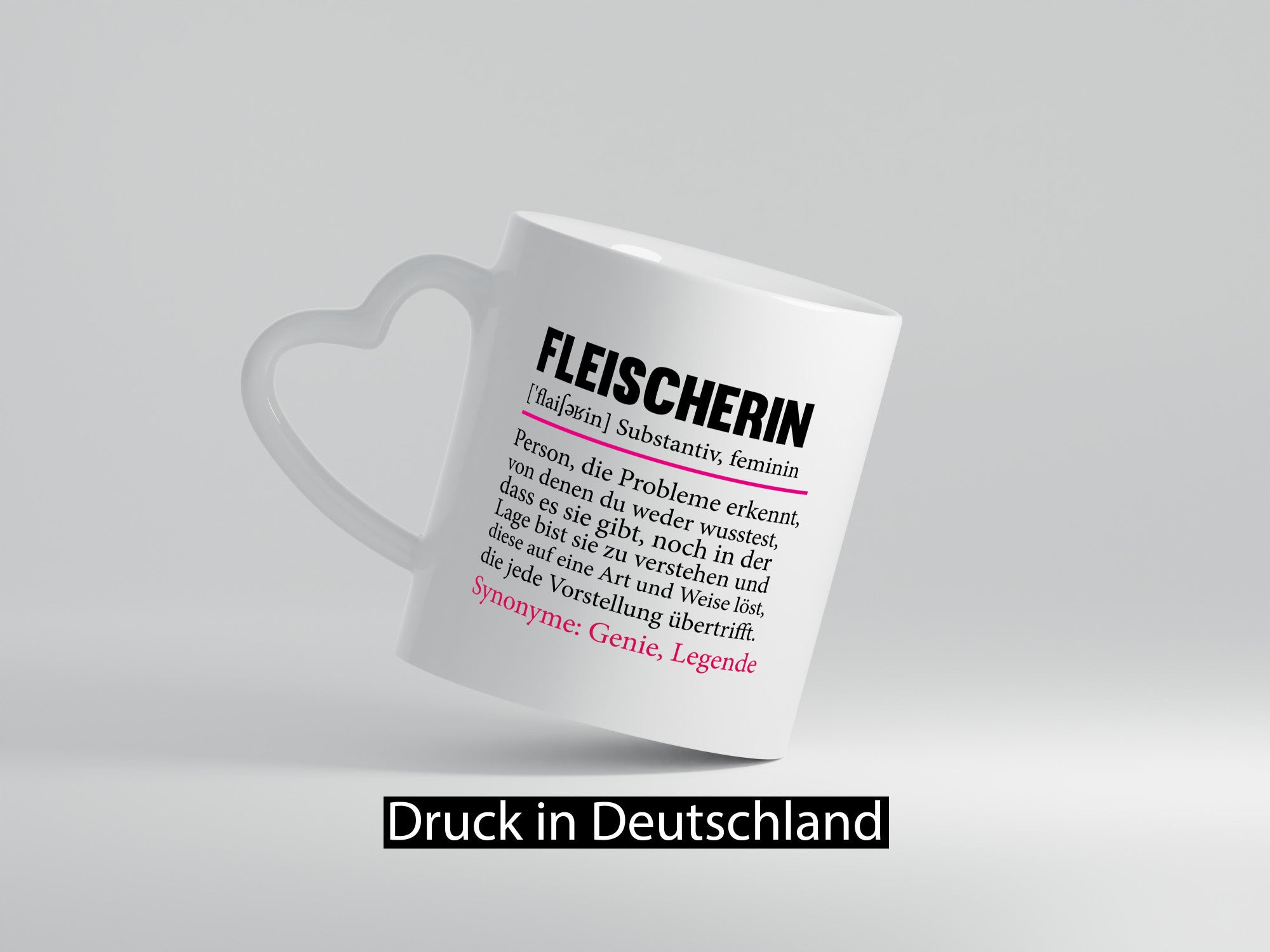 Fleischerin | Spruch Beruf Schlachterei Humor Arbeit Kollegen Büro Geschenkidee