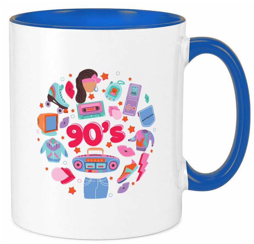 90er Jahre | Alte Zeit Nostalgie Humor Geschenkidee Tasse