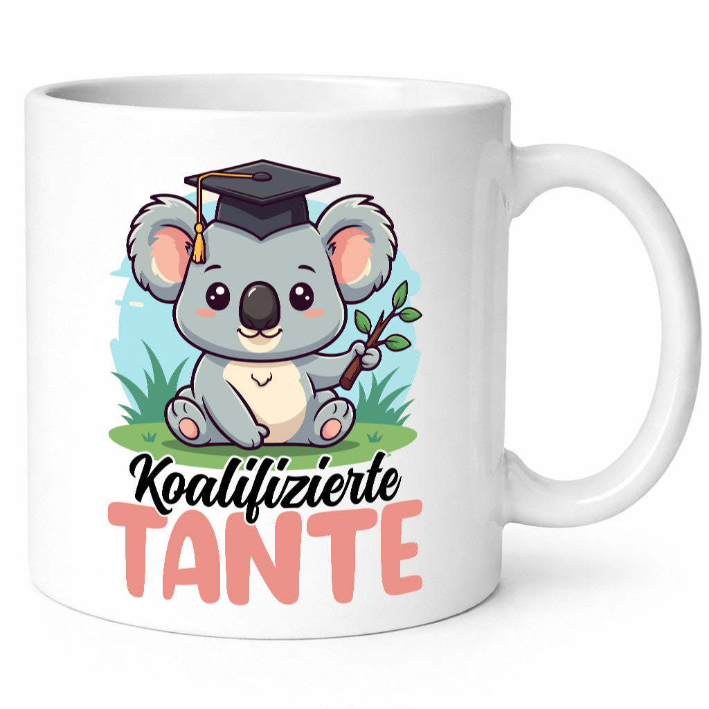 Koalifizierte Tante | Nichte Schwester Familie Geschenkidee Humor Tasse