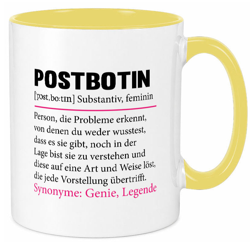 Postbotin | Beruf Post lustiger Spruch Briefträger v2 Humor Arbeit Kollegen