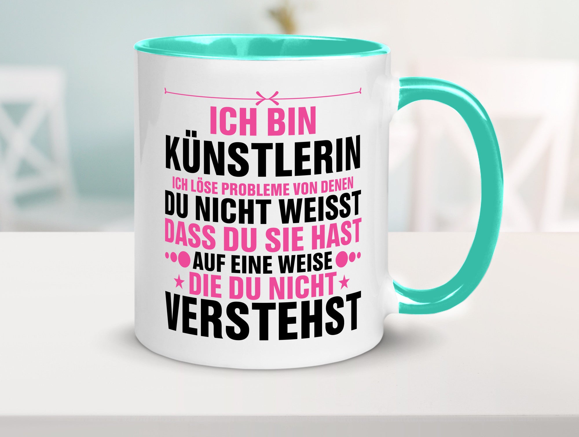 Löse Probleme: Künstlerin | Kunst v2 Geschenkidee Humor Tasse