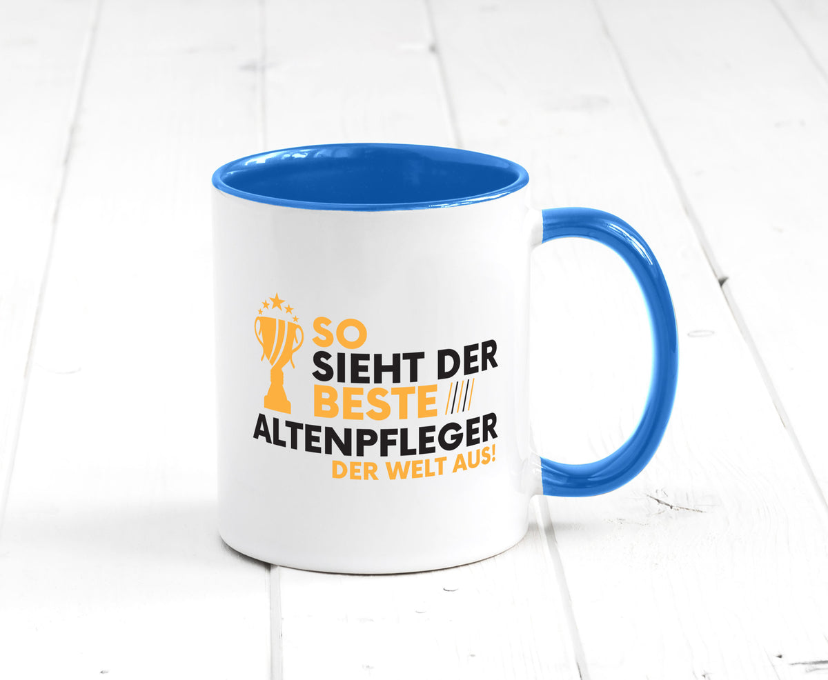 Der Weltbeste Altenpfleger | Pflegepersonal Altenheim lustig Humor Geschenkidee Tasse