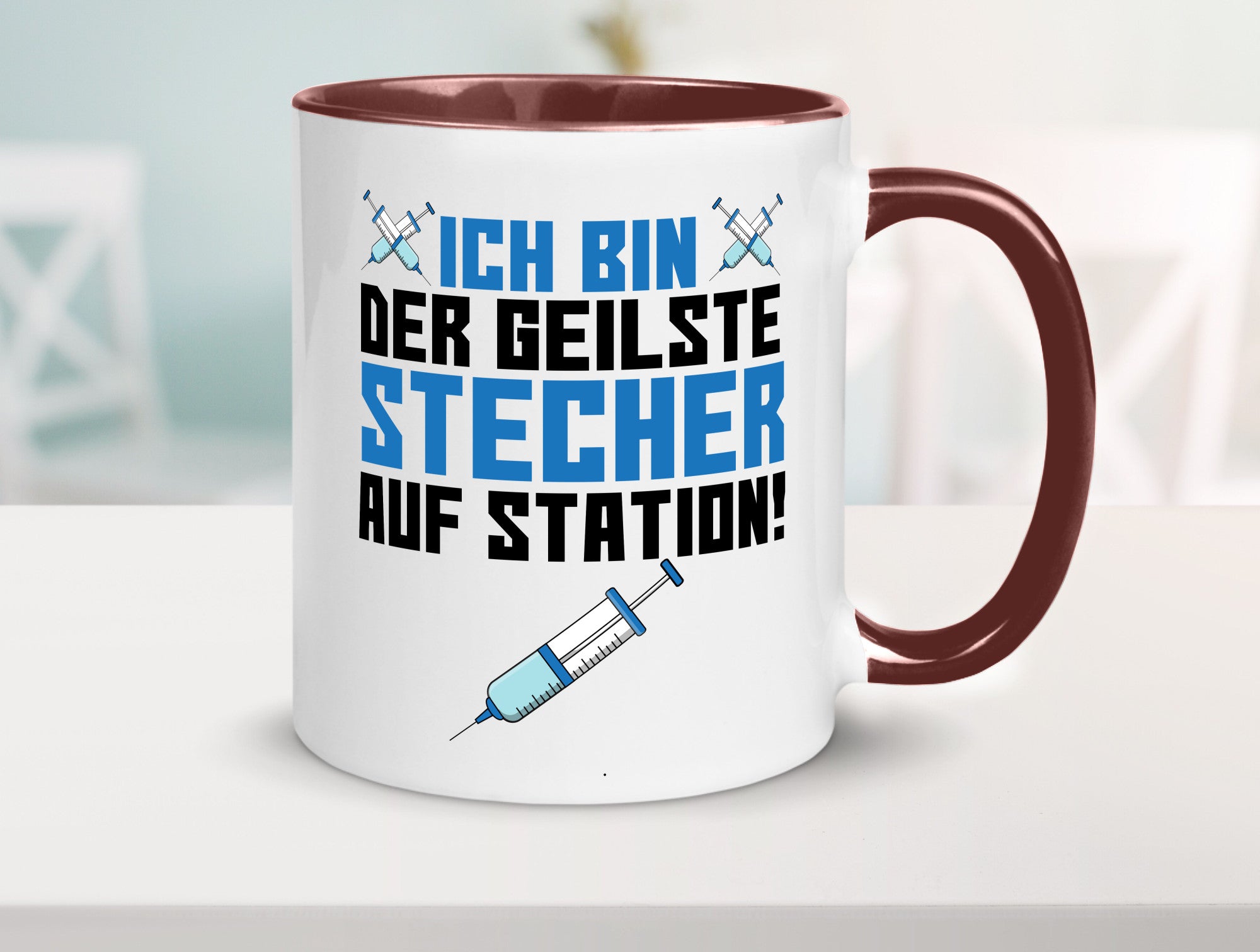 Ich bin der geilste Stecher | Pfleger Arzt Spritze lustig Humor Geschenkidee