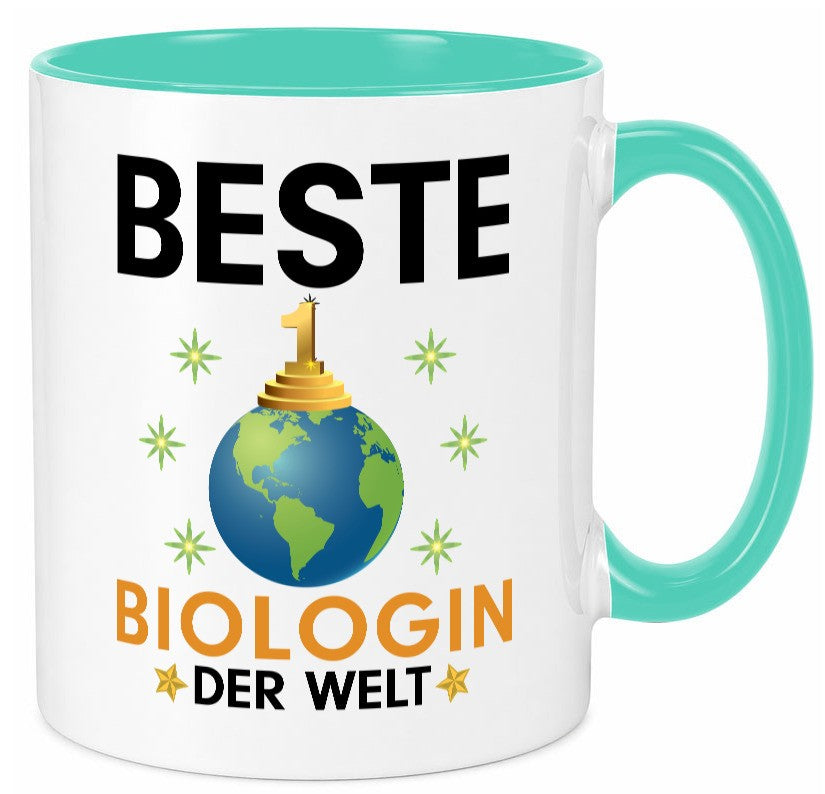 Welt Beste Biologin | Biologie Naturforscherin Geschenkidee Humor Tasse