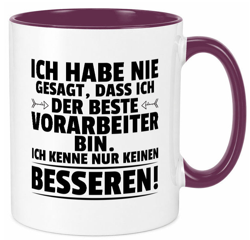 Der Beste Vorarbeiter | Kollege Teamleiter Humor Arbeit Kollegen Büro Tasse