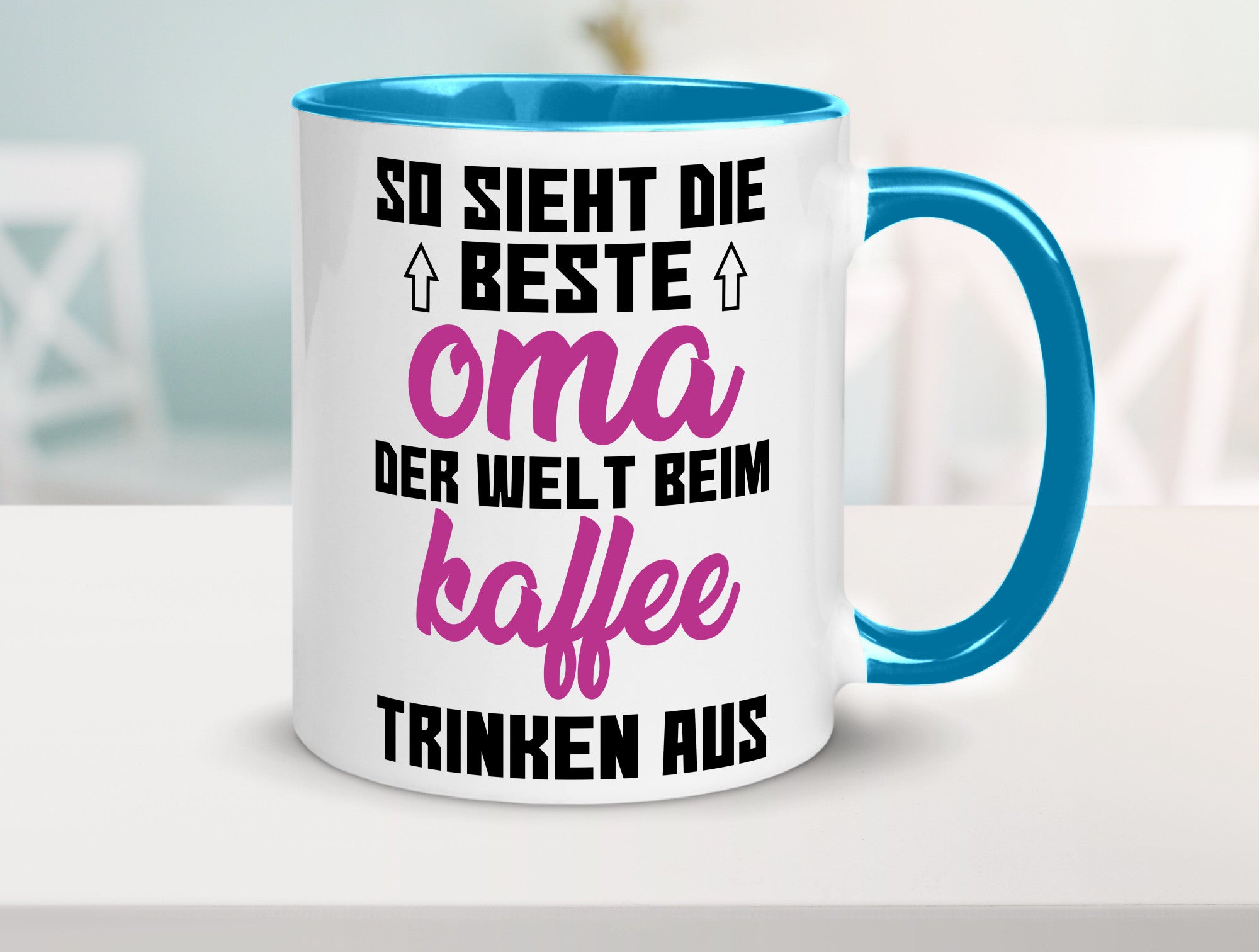 Beste Oma der Welt | Großmutter Tasse lustiger Spruch Geschenk Familie