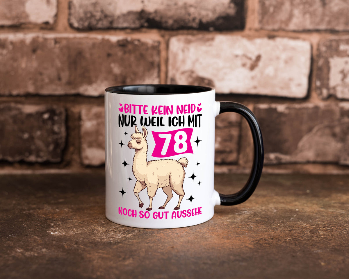 78. Geburtstag | 78 Jahre Lama gut aussehen Geschenk Geschenkidee lustiger Tasse