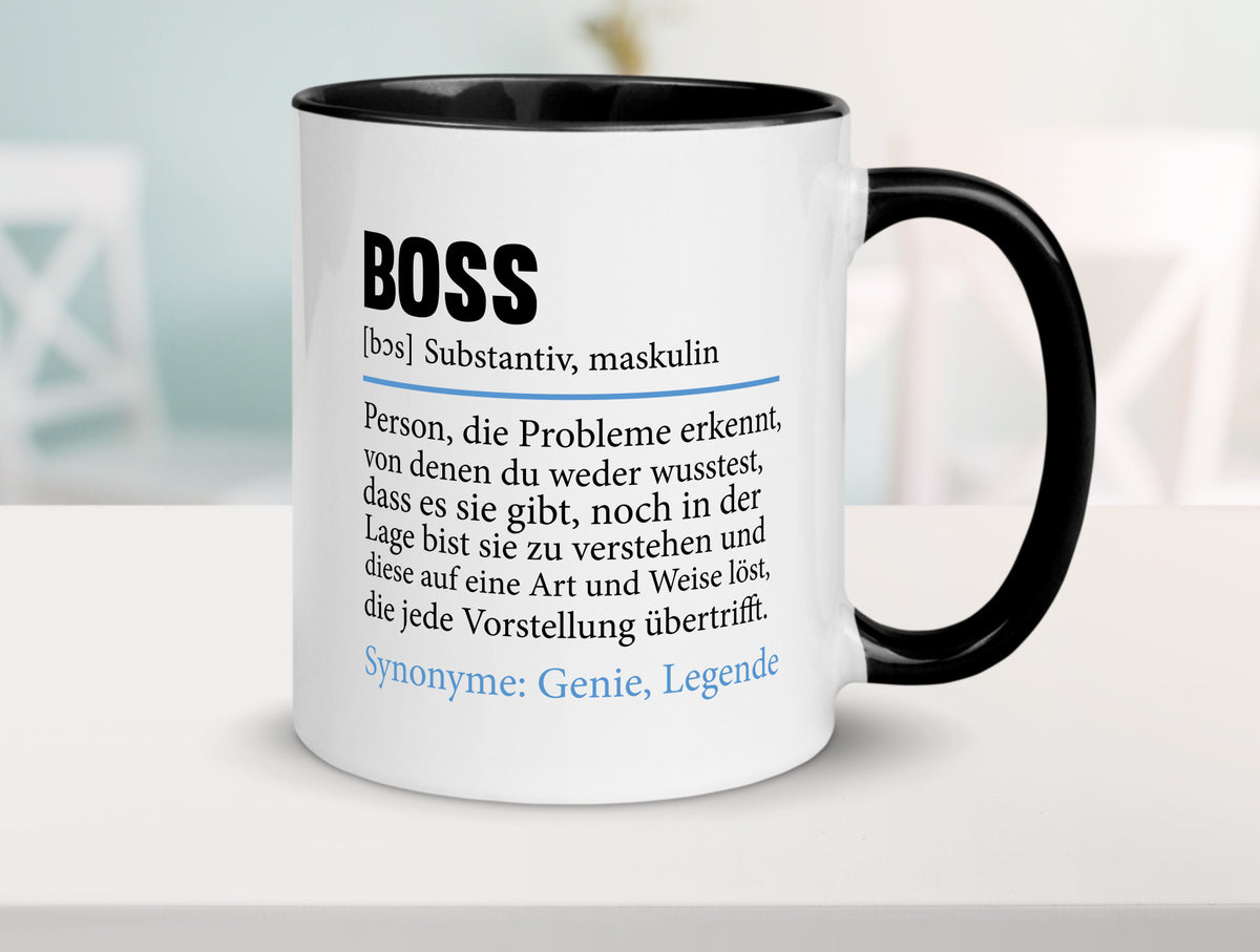 Boss | Chef Führungskraft Vorgesetzter Geschenk Arbeit Kollegen Büro lustiger Tasse