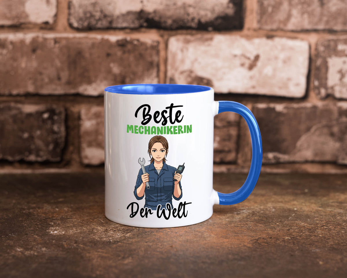 Beste Mechanikerin | KFZ v2 Humor Geschenkidee Tasse