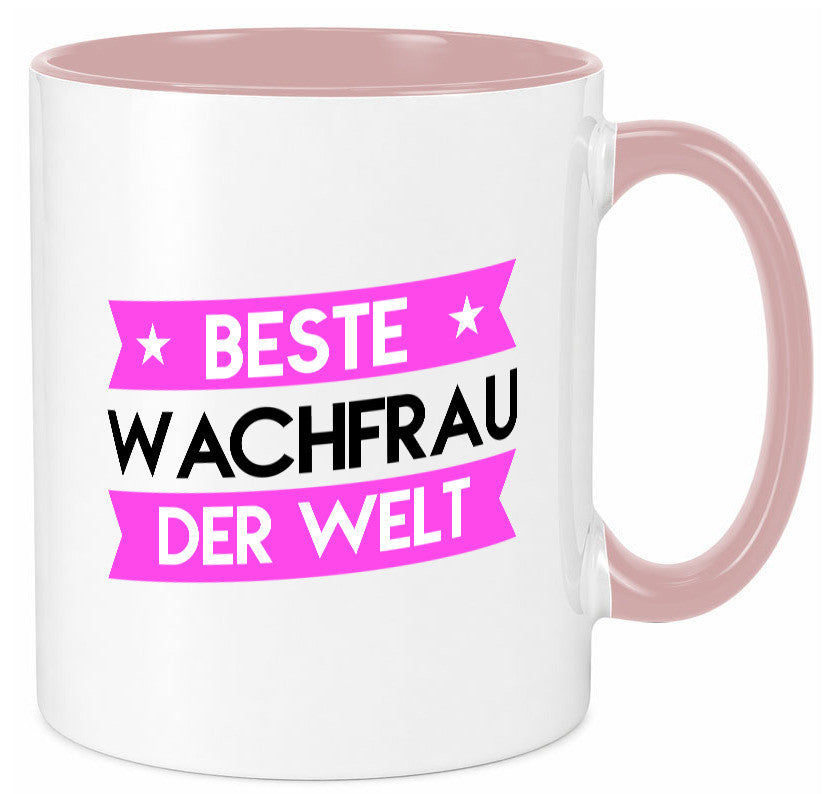 Beste Wachfrau | Wachpersonal Nachtwächter Humor Geschenkidee Tasse