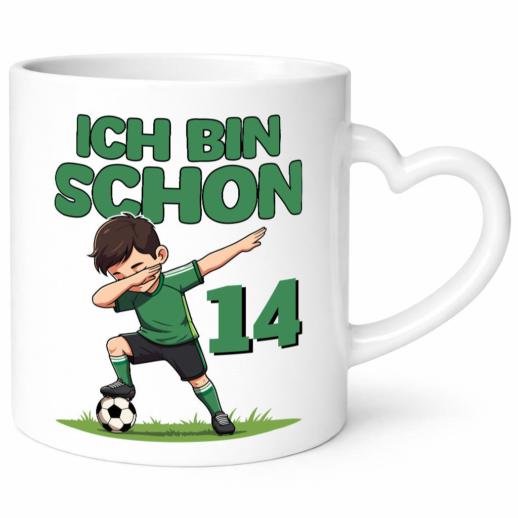 14. Geburtstag | 14 Jahre Fußballer lustig Geschenkidee Geschenk Tasse