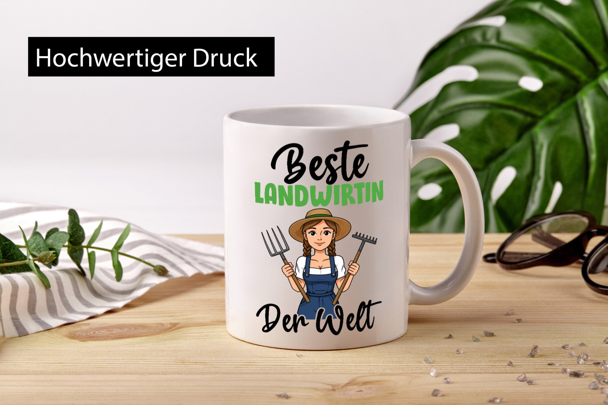 Beste Landwirtin | Bäuerin Landwirtschaft lustiger Spruch Geschenk Humor
