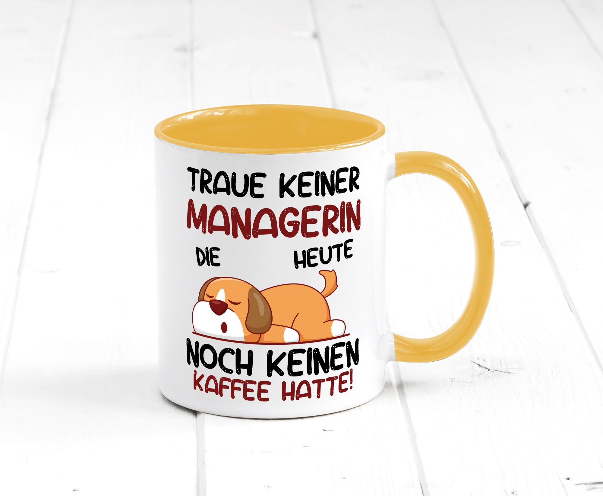 Traue keiner Managerin | Management lustiger Spruch Geschenk Humor Geschenkidee