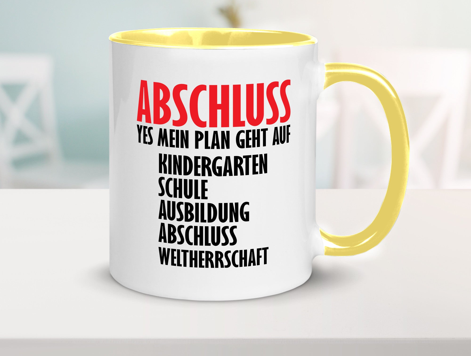 Abschluss Bachelor Geschenkidee Humor Tasse