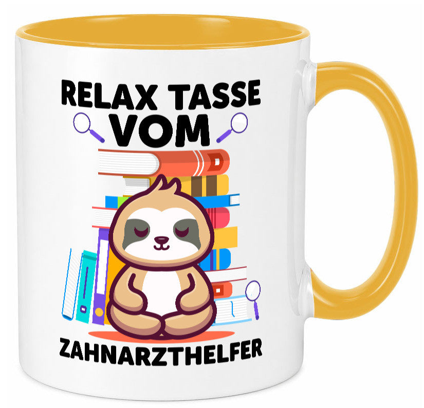 Relax Tasse: Zahnarzthelfer | Zahnmedizin lustig Humor Geschenkidee Geschenk