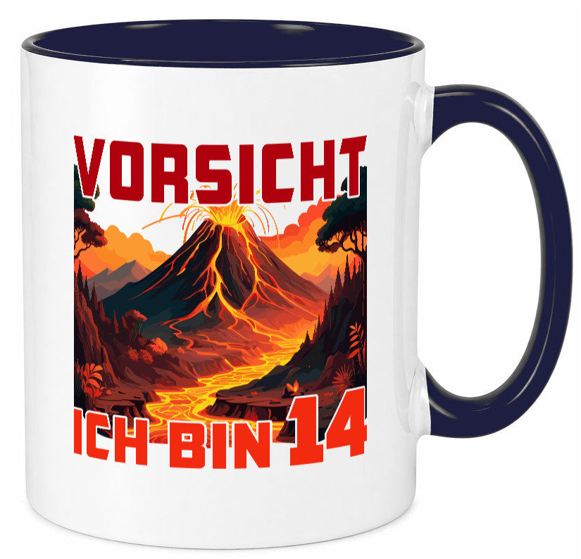 14. Geburtstag | 14 Jahre Vulkanausbruch Vulkan Geschenkidee Humor Tasse
