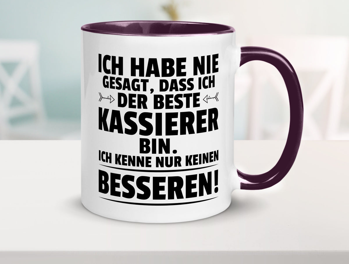 Der Beste Kassierer Geschenk Humor Geschenkidee lustiger Spruch Tasse