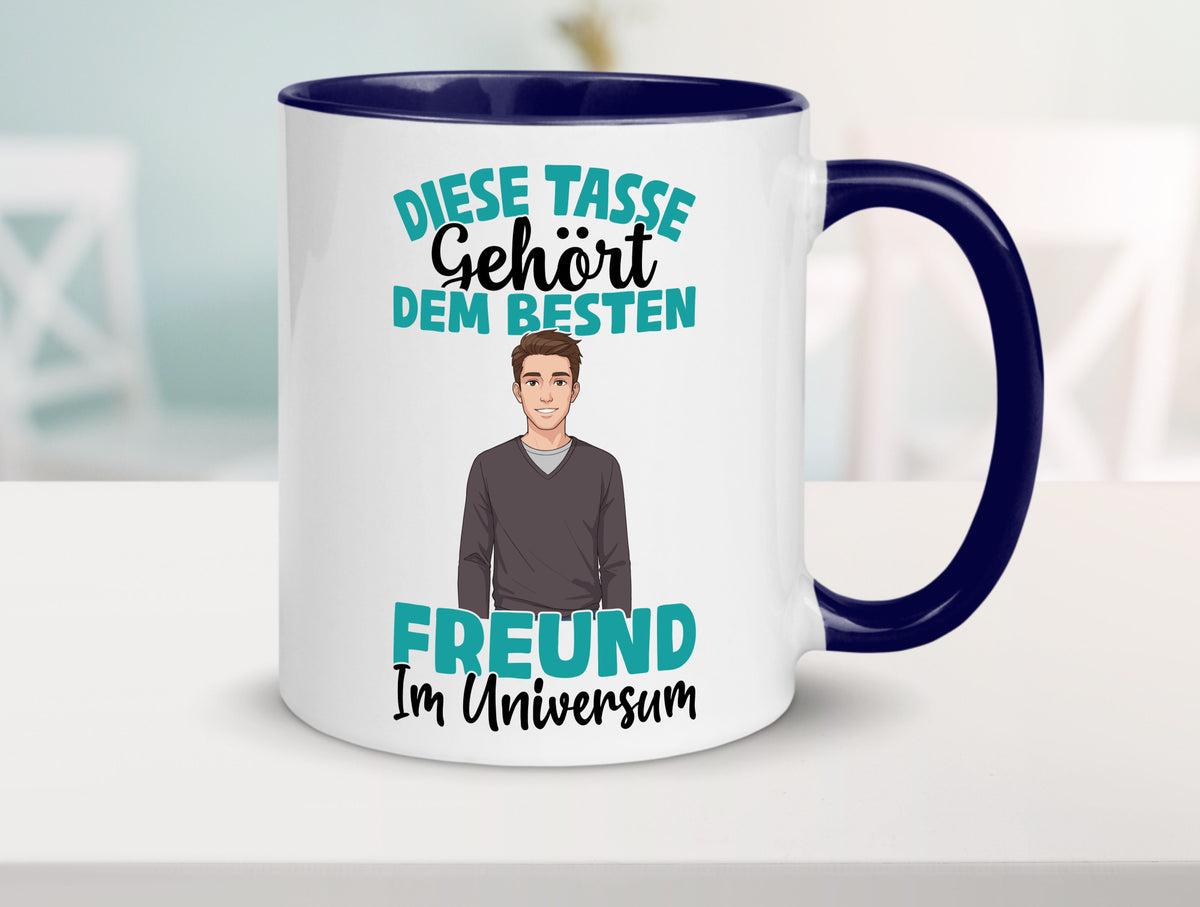 Im Universum: Freund | Beziehung Partner Liebe Geschenk Humor Geschenkidee Tasse