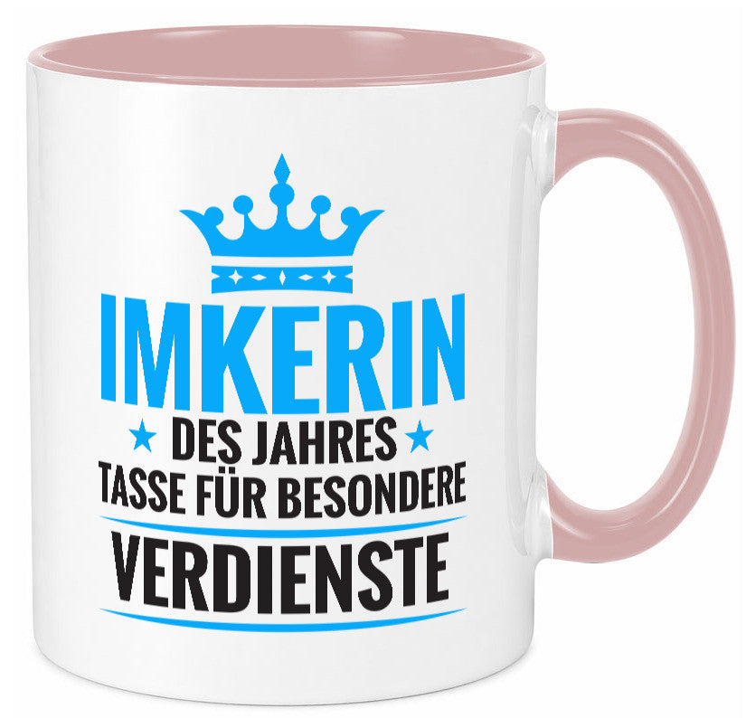 Besonderer Verdienst: Imkerin | Imkerei Geschenk Humor Geschenkidee lustiger Tasse