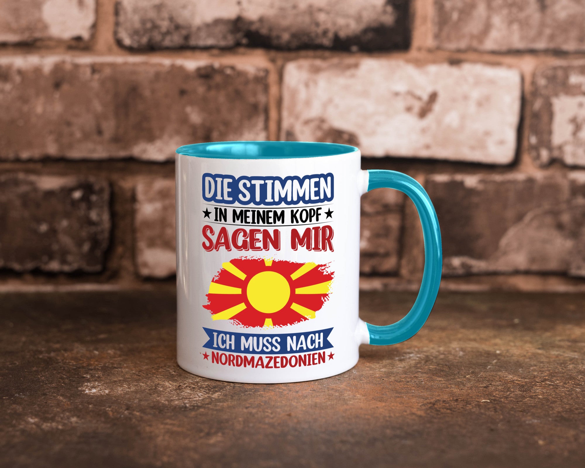 Nordmazedonien | Urlaub Stimmen in meinem Kopf Geschenk Humor Geschenkidee