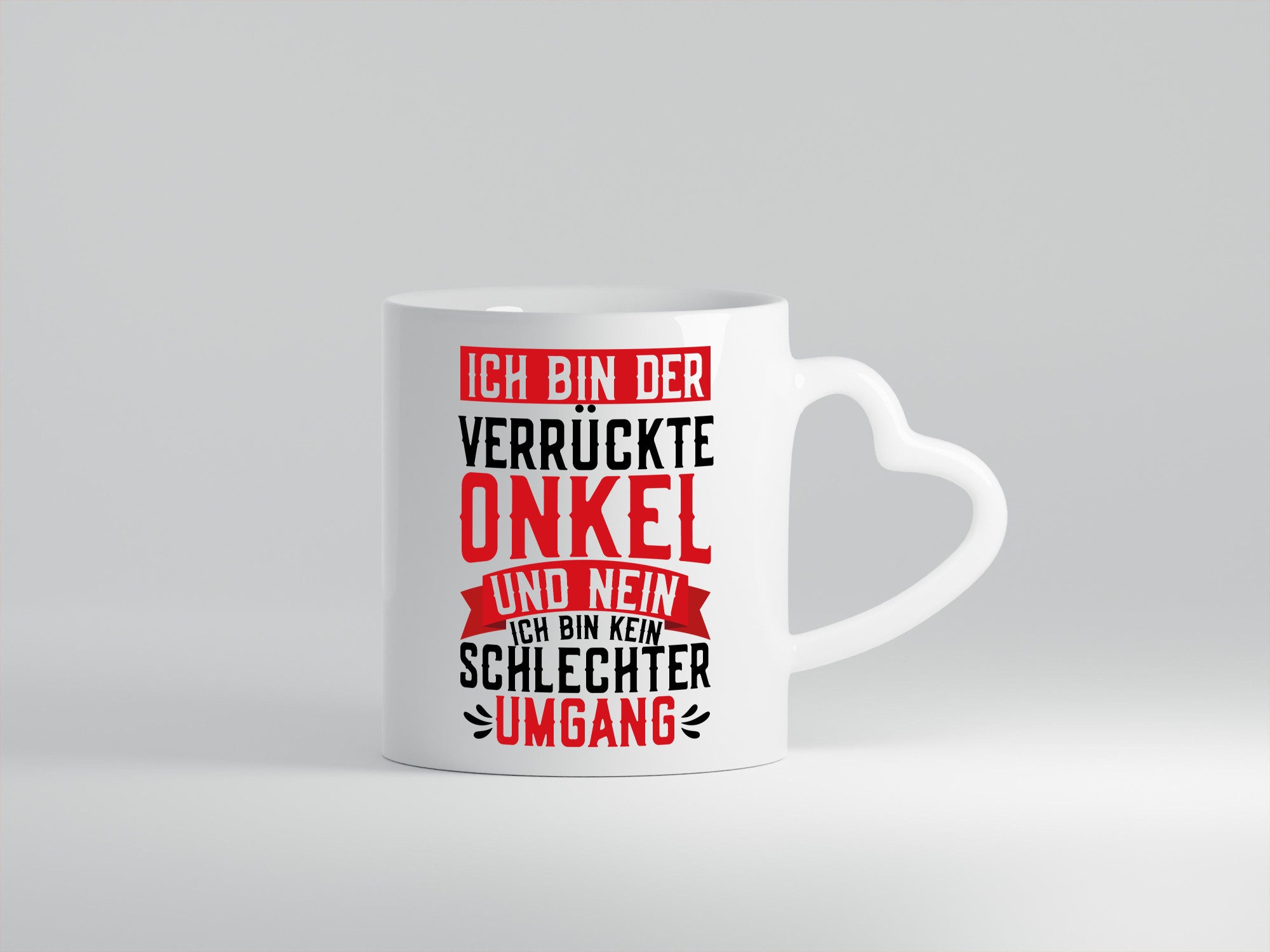 Verrückter Onkel kein schlechter Umgang | Patenonkel v2 Geschenkidee Humor Tasse