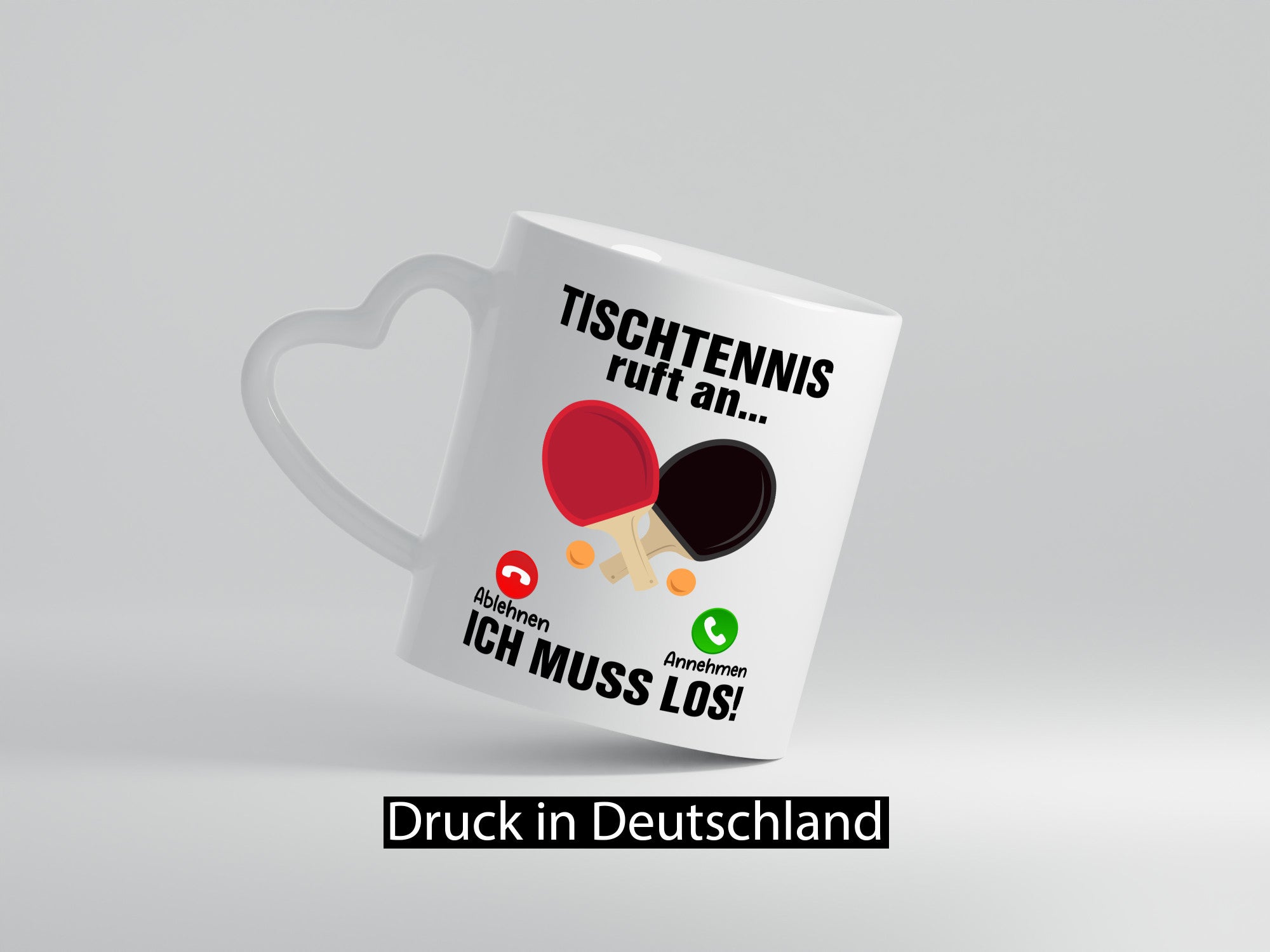 Tischtennis ruft an | Tennis spielen v2 Humor Geschenkidee Tasse