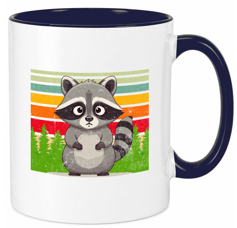 Waschbär | Vintage v2 lustiger Spruch Geschenk Humor Geschenkidee Tasse