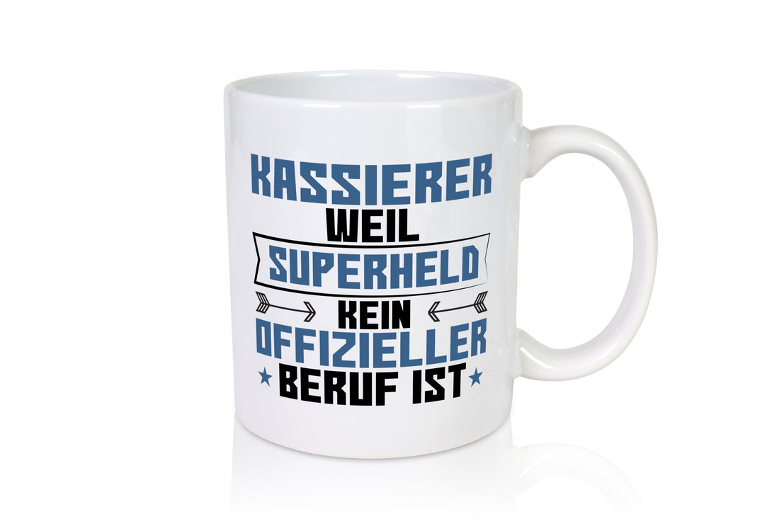 Superheld Kassierer Humor Geschenkidee Tasse
