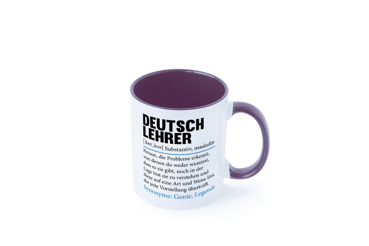 Deutschlehrer Spruch | Lehrer Schule Humor lustig Geschenkidee Geschenk Tasse
