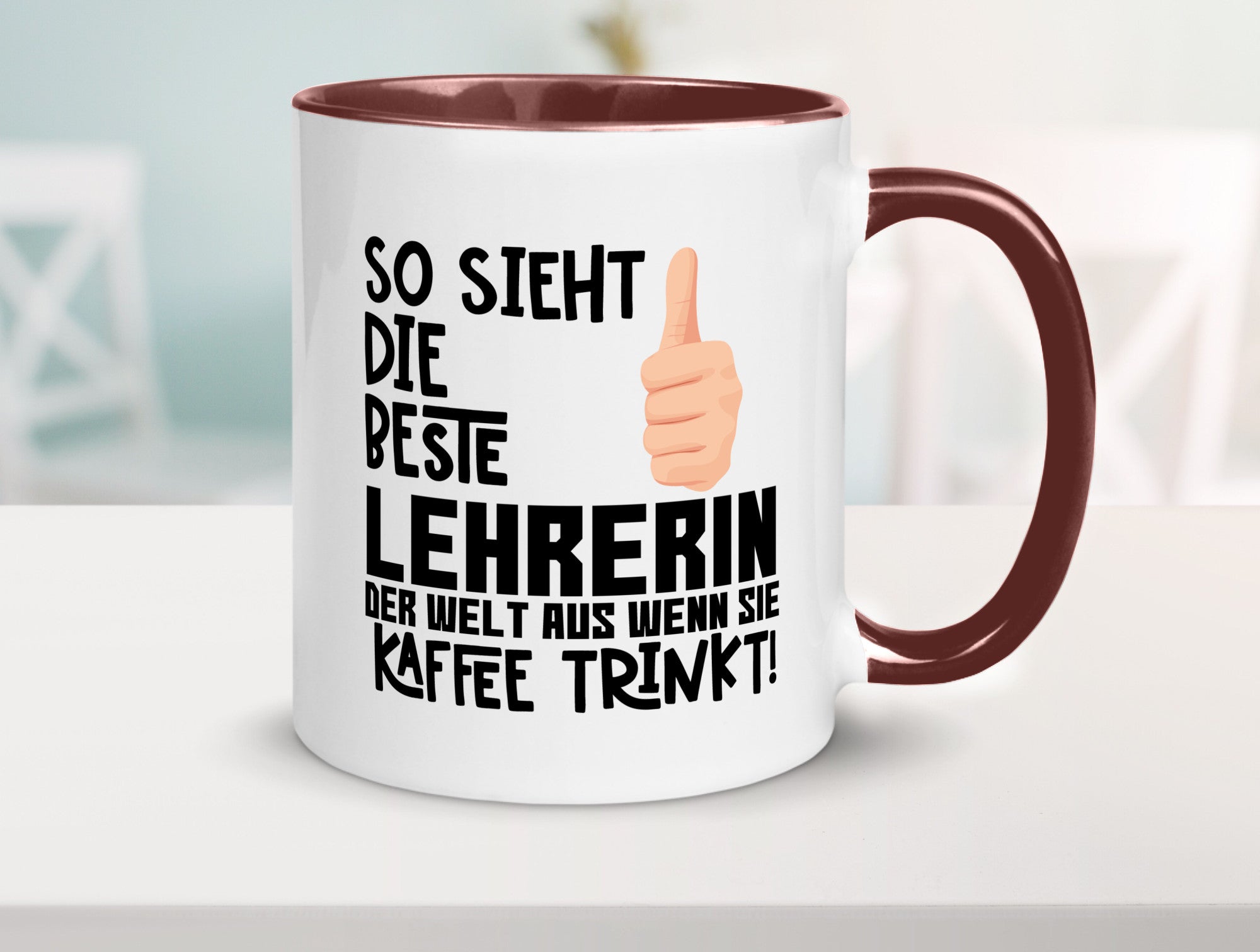 Beste Lehrerin | Lehrer Tasse Schule Dankeschön lustiger Spruch Geschenk Humor