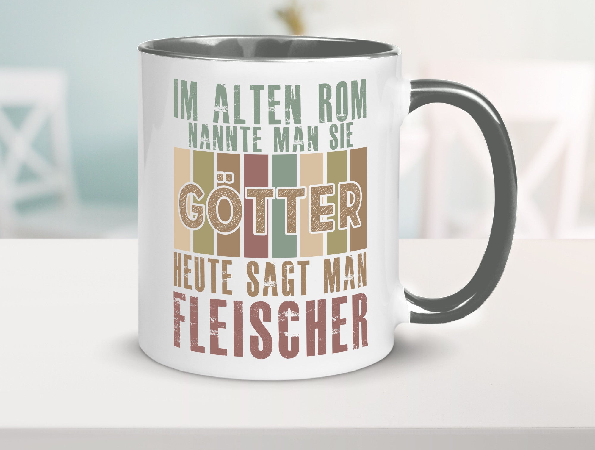 Heute sagt man: Fleischer | Schlachterei Humor Geschenkidee Tasse