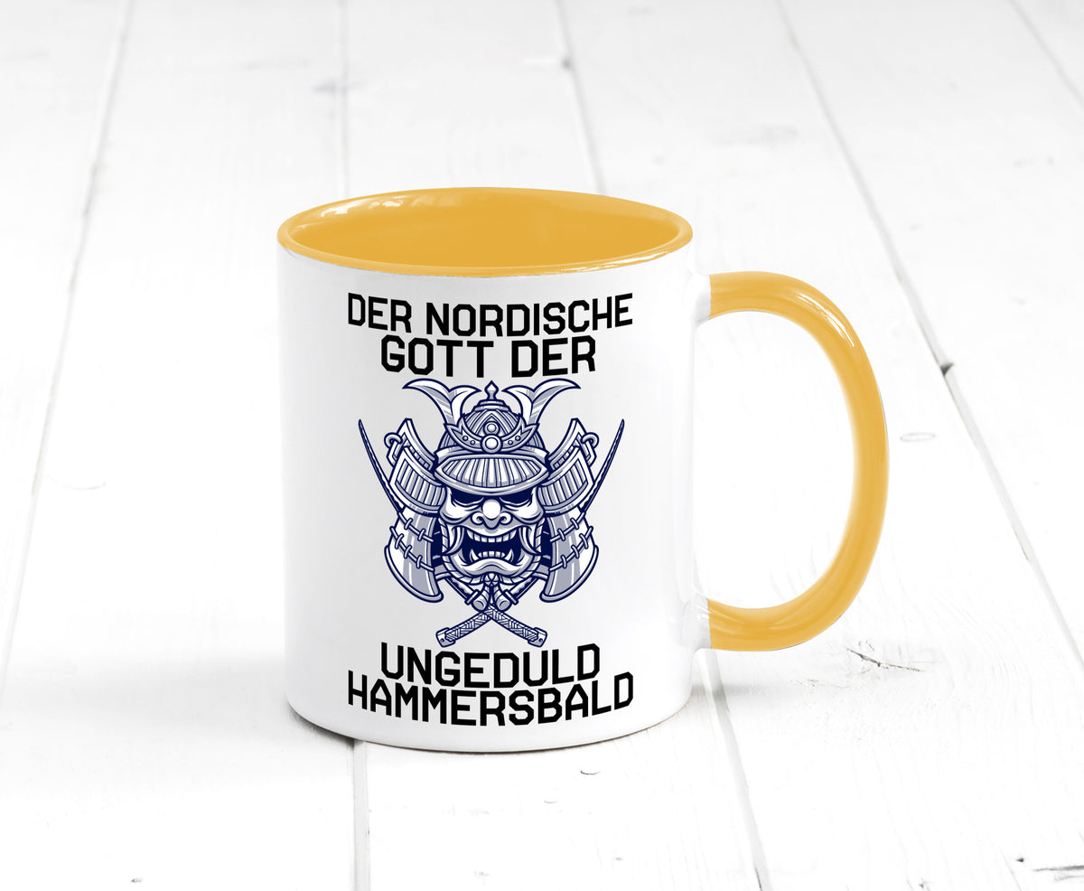 Nordischer Gott der Ungeduld | Mythologie Wikinger lustig Humor Geschenkidee Tasse