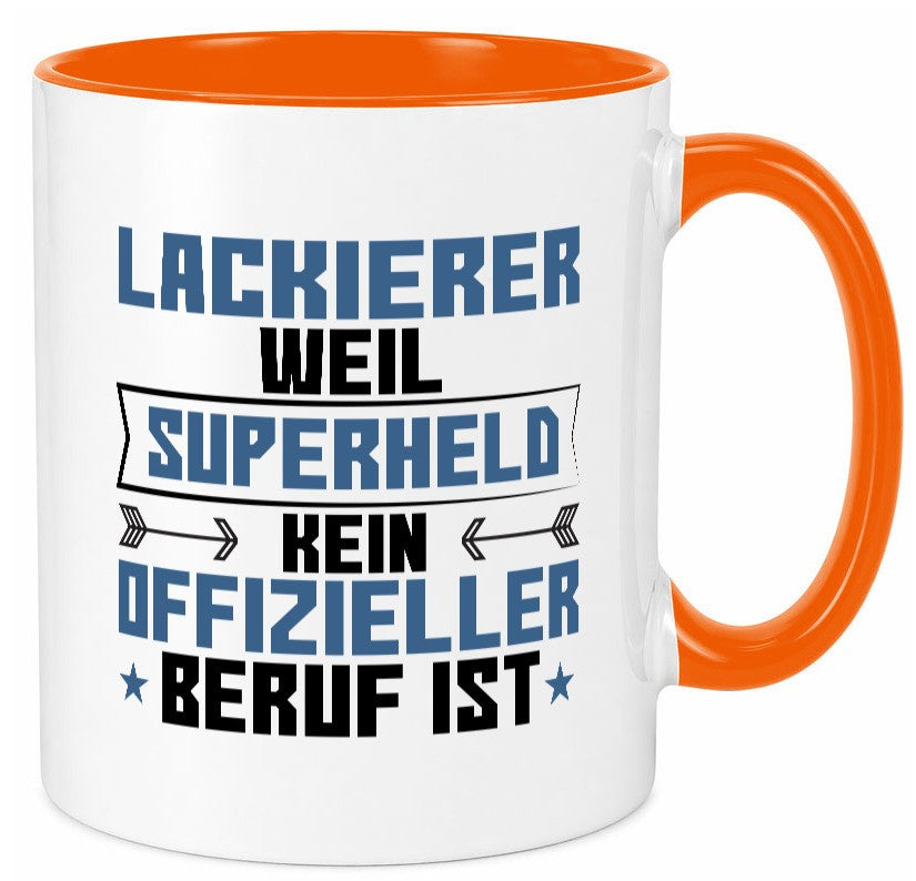 Superheld Lackierer | Definition lackieren lustig Humor Geschenkidee Geschenk Tasse