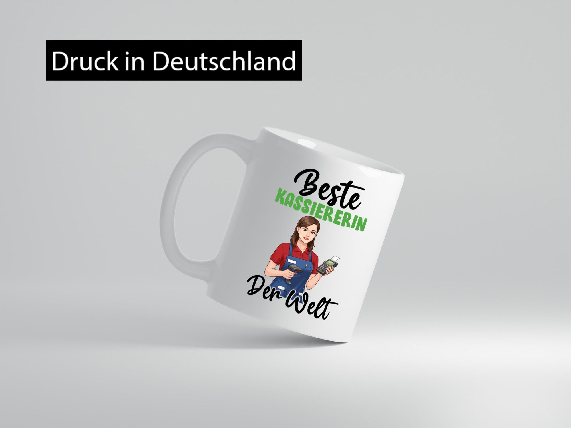 Beste Kassiererin v2 Geschenk Humor Geschenkidee lustiger Spruch Tasse