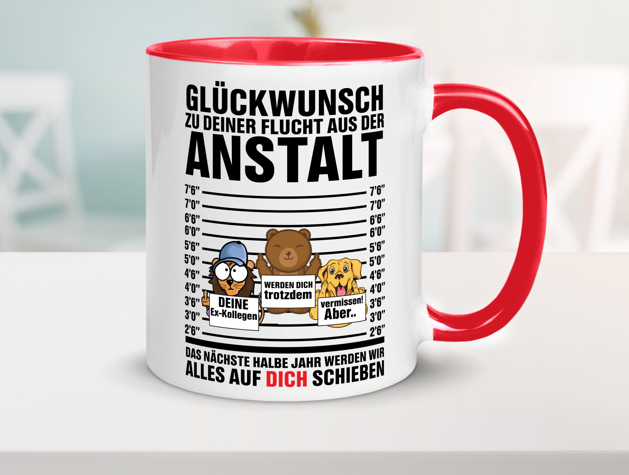 Glückwunsch zur Flucht | Arbeitskollegen Berufswechel Humor Arbeit Kollegen