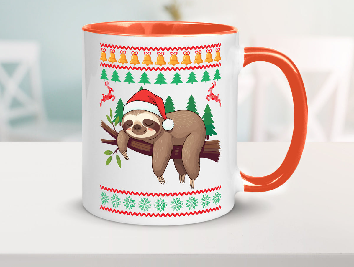 Ugly Christmas | Faultier Weihnachtsfaultier v2 lustig Tierliebhaber Humor Tasse
