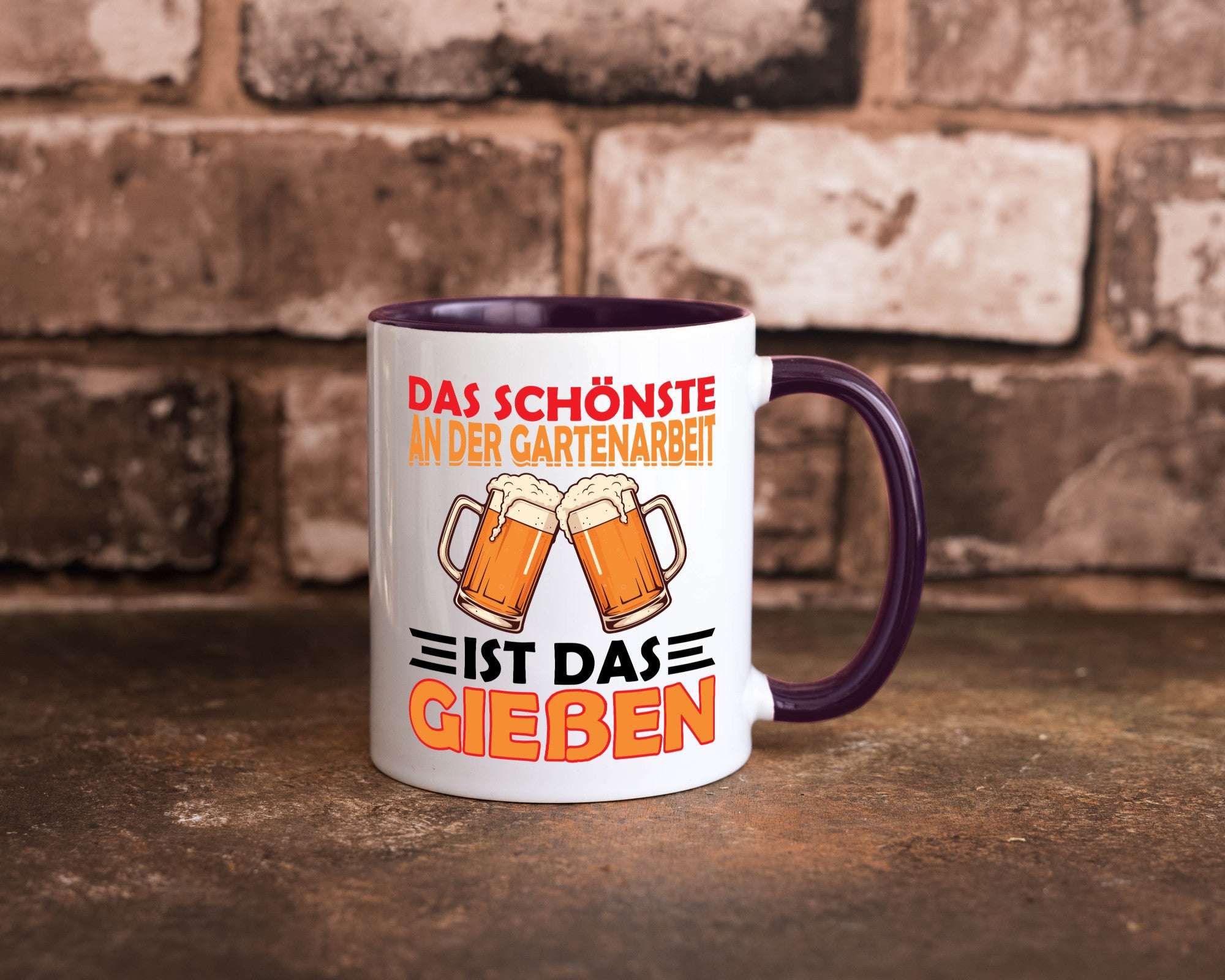 Das schönste an gartenarbeit ist Gießen | Biertrinker Geschenkidee Arbeit
